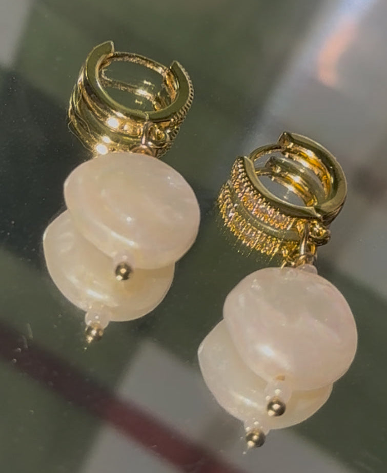 Opalite Pearl Earrings